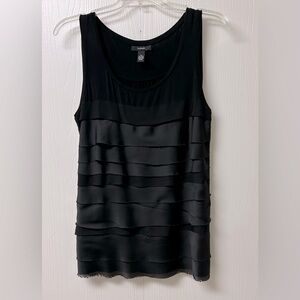 Alfani Black Layered Tank Top